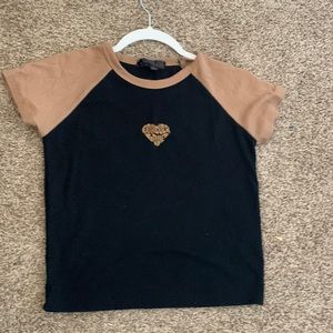 Black and brown “forever love” shirt